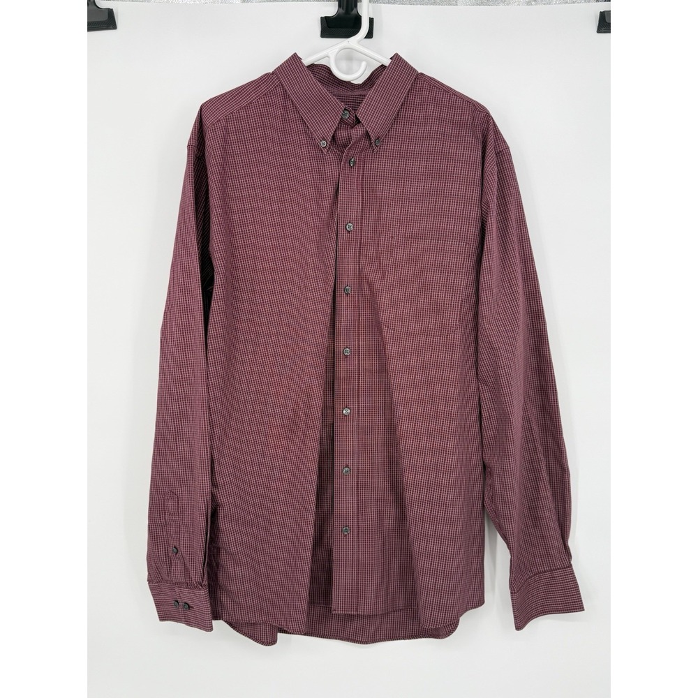 Eddie Bauer Men's Long Sleeve Relaxed Fit Wrinkle Resistant XL Tall
